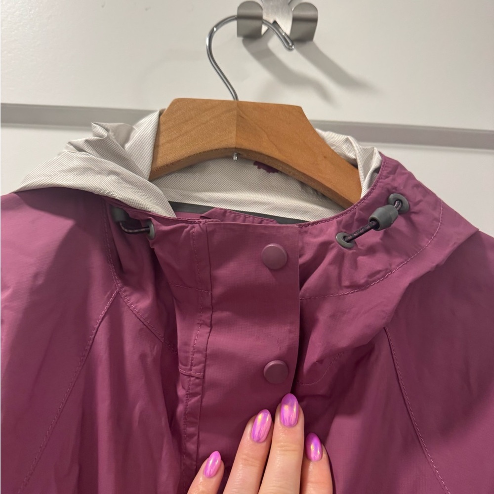 LL Bean Vintage Pink and Grey Rain/windbreaker Jacket size medium - Picture 7 of 9
